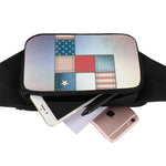 4th of July USA Denim Patchwork Print Waist Bag