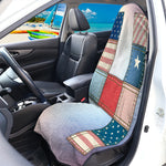 4th of July USA Denim Patchwork Print Waterproof Car Seat Cover