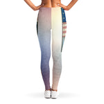 4th of July USA Denim Patchwork Print Women's Leggings