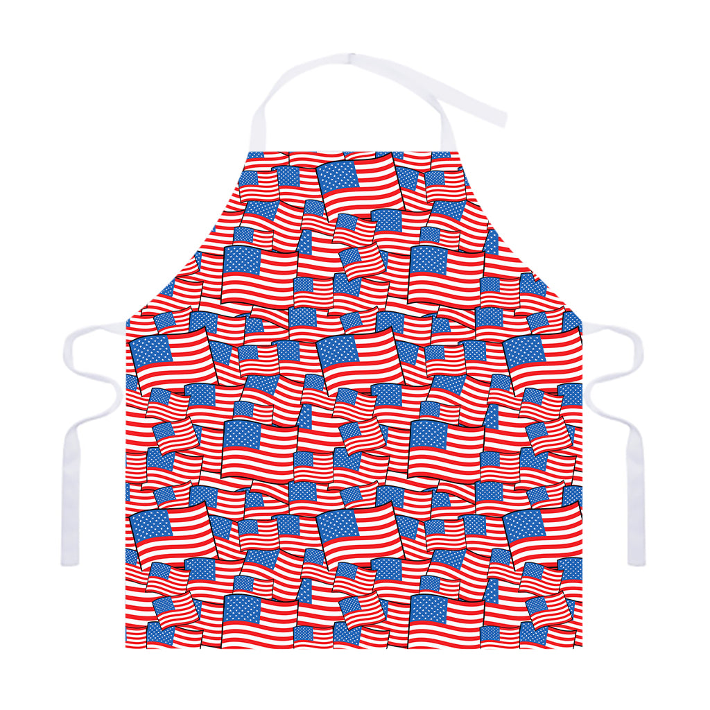4th of July USA Flag Pattern Print Adjustable Apron