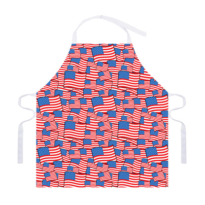 4th of July USA Flag Pattern Print Adjustable Apron
