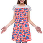 4th of July USA Flag Pattern Print Adjustable Apron
