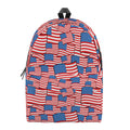4th of July USA Flag Pattern Print School Backpack
