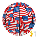 4th of July USA Flag Pattern Print Basketball