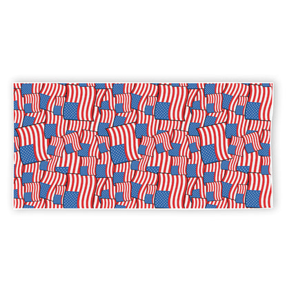 4th of July USA Flag Pattern Print Beach Towel