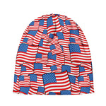 4th of July USA Flag Pattern Print Beanie