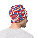 4th of July USA Flag Pattern Print Beanie