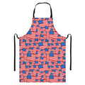 4th of July USA Flag Pattern Print Bib Apron With Pocket