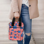 4th of July USA Flag Pattern Print Bible Tote Bag