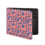 4th of July USA Flag Pattern Print Bifold Wallet
