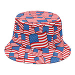 4th of July USA Flag Pattern Print Bucket Hat