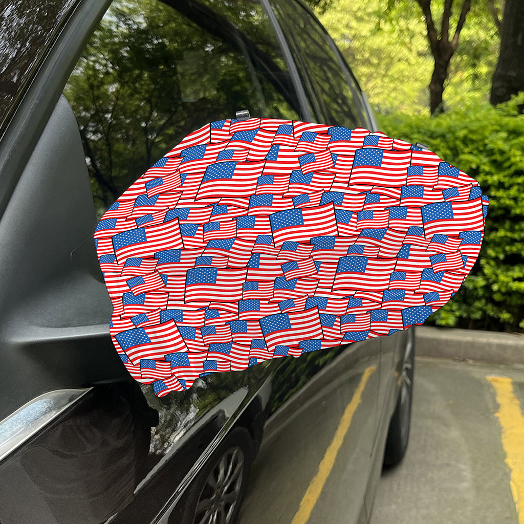 4th of July USA Flag Pattern Print Car Side Mirror Covers