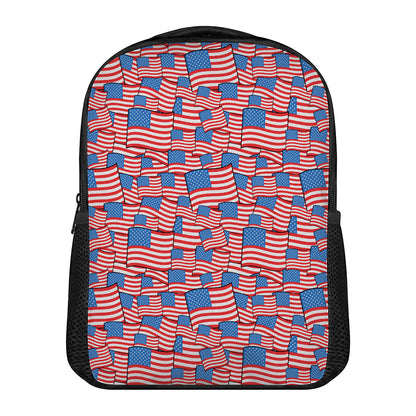 4th of July USA Flag Pattern Print Casual Backpack