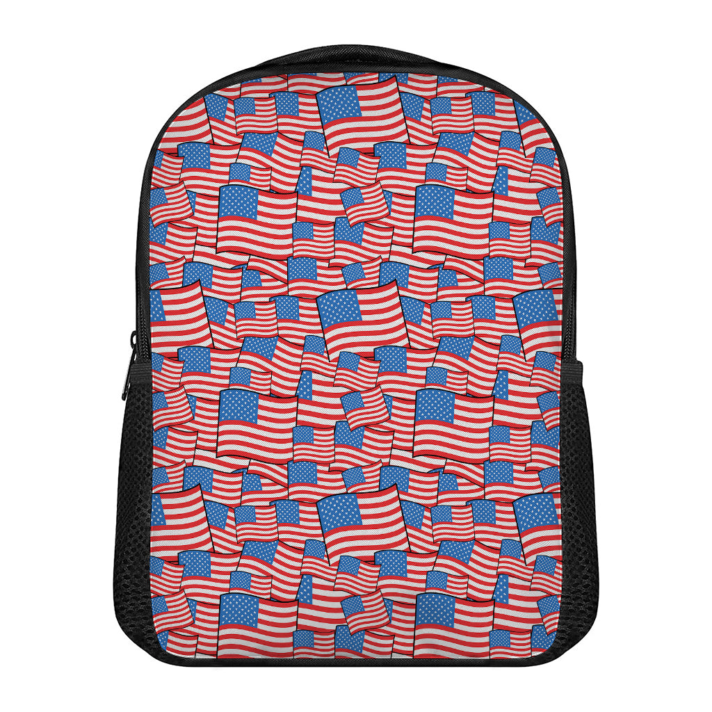 4th of July USA Flag Pattern Print Casual Backpack