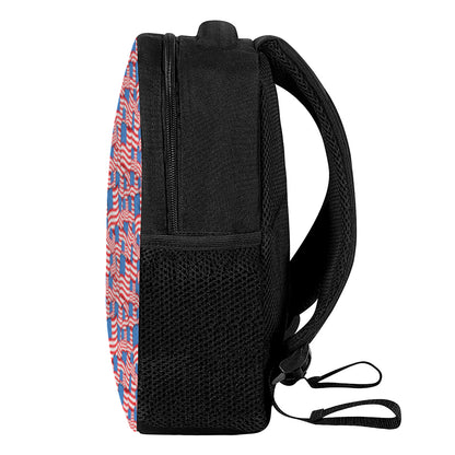 4th of July USA Flag Pattern Print Casual Backpack