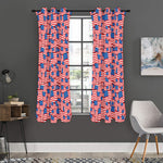 4th of July USA Flag Pattern Print Curtain