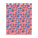 4th of July USA Flag Pattern Print Curtain