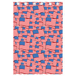 4th of July USA Flag Pattern Print Curtain