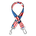 4th of July USA Flag Pattern Print Dog Seat Belt