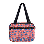 4th of July USA Flag Pattern Print Double Strap Bible Bag