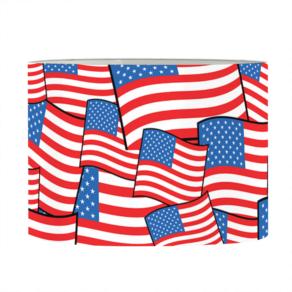 4th of July USA Flag Pattern Print Drum Lamp Shade