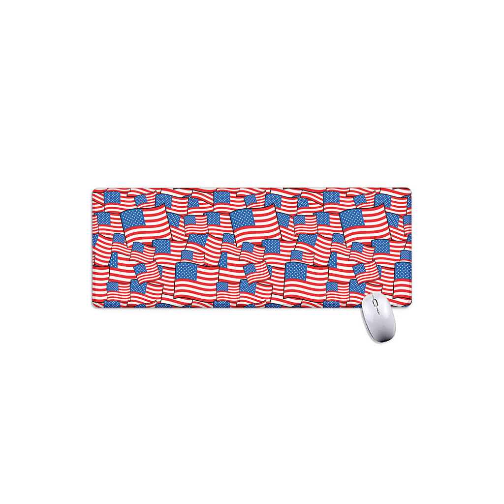 4th of July USA Flag Pattern Print Extended Mouse Pad
