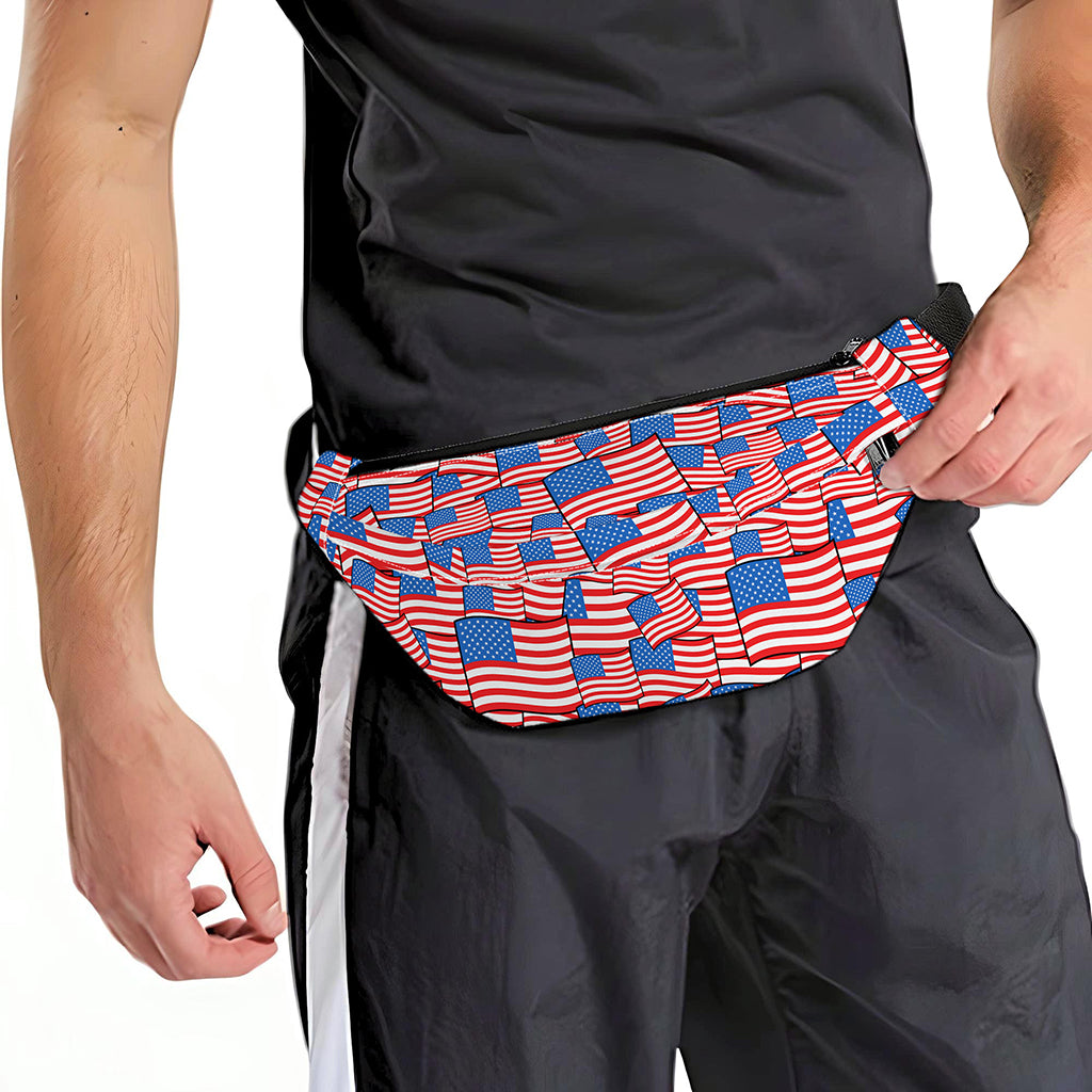 4th of July USA Flag Pattern Print Fanny Pack