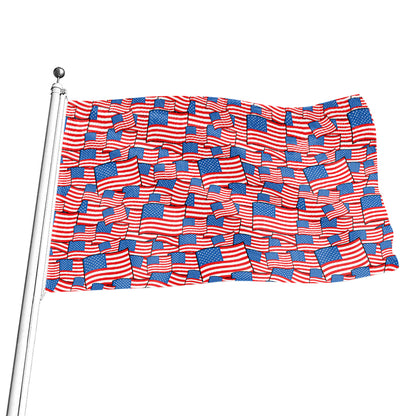 4th of July USA Flag Pattern Print Flag
