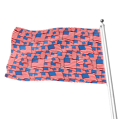 4th of July USA Flag Pattern Print Flag