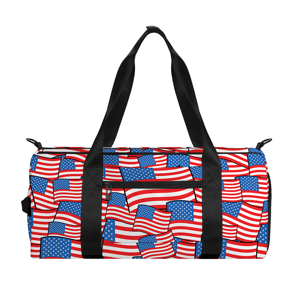 4th of July USA Flag Pattern Print Gym Bag