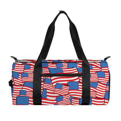 4th of July USA Flag Pattern Print Gym Bag