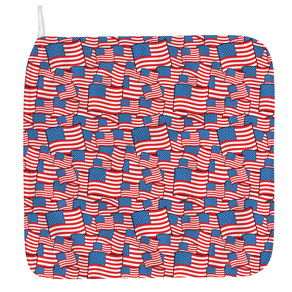 4th of July USA Flag Pattern Print Hand Towel