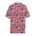 4th of July USA Flag Pattern Print Hawaiian Shirt