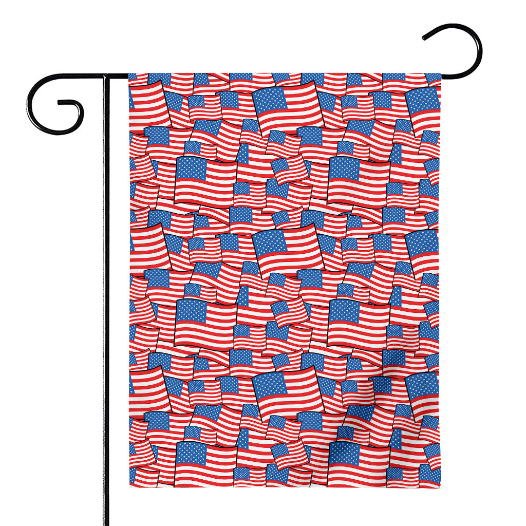 4th of July USA Flag Pattern Print House Flag