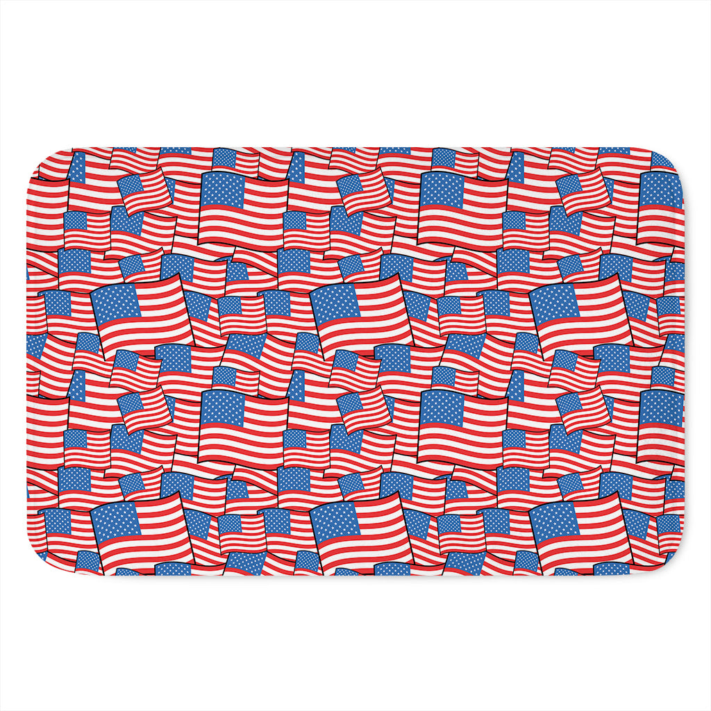 4th of July USA Flag Pattern Print Indoor Door Mat