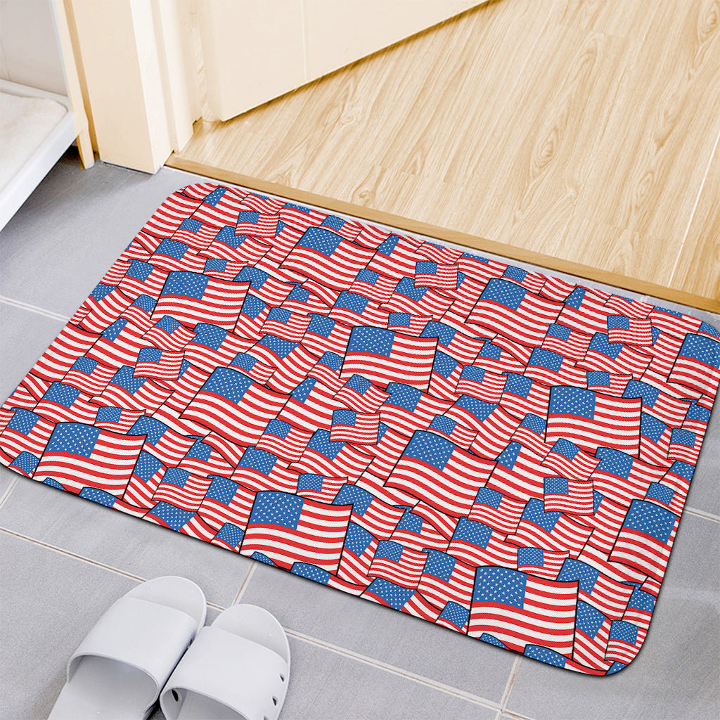 4th of July USA Flag Pattern Print Indoor Door Mat