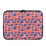 4th of July USA Flag Pattern Print Laptop Sleeve