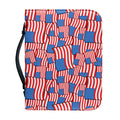 4th of July USA Flag Pattern Print Leather Bible Cover