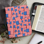 4th of July USA Flag Pattern Print Leather Bible Cover