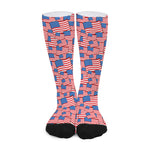 4th of July USA Flag Pattern Print Long Socks