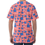 4th of July USA Flag Pattern Print Men's Velvet T-Shirt