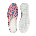 4th of July USA Flag Pattern Print Mesh Casual Shoes