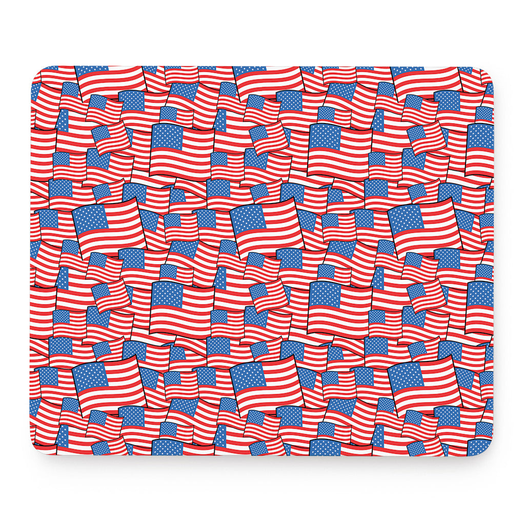 4th of July USA Flag Pattern Print Mouse Pad