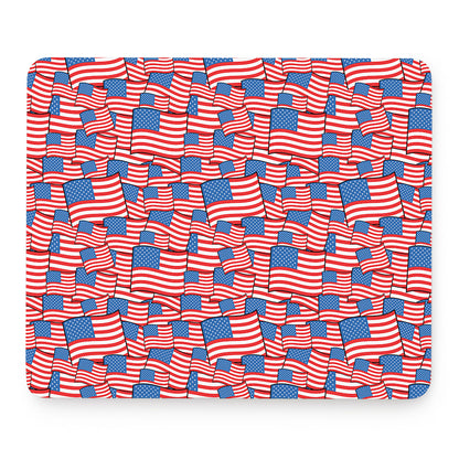 4th of July USA Flag Pattern Print Mouse Pad