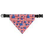 4th of July USA Flag Pattern Print Over The Collar Dog Bandana