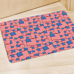 4th of July USA Flag Pattern Print Polyester Doormat