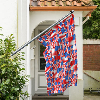 4th of July USA Flag Pattern Print Polyester Flag