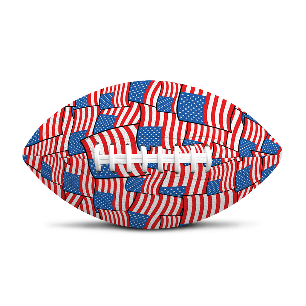 4th of July USA Flag Pattern Print Rugby Ball