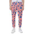 4th of July USA Flag Pattern Print Joggers