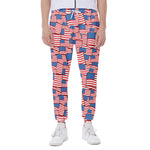 4th of July USA Flag Pattern Print Scuba Joggers